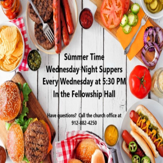 Wednesday Night Supper starts at 5:30 PM
